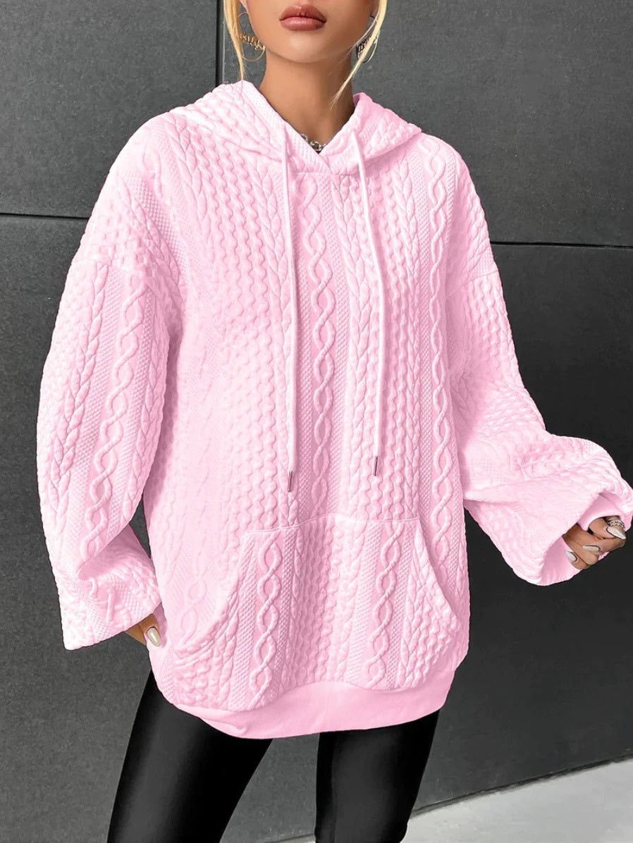 Viktoria - Damen Strickpullover Mit Kapuze