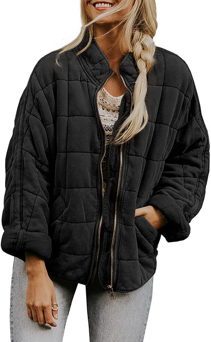 Alena - Lockere Jacke Aus Dicker Baumwolle