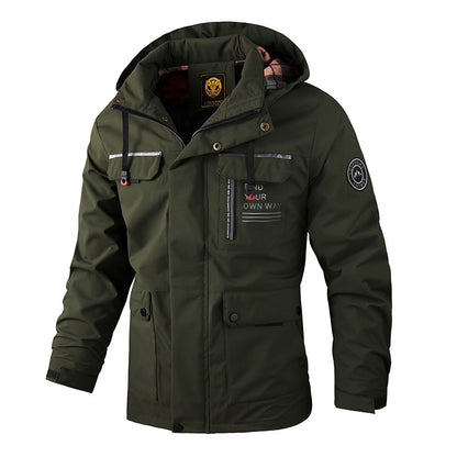 Winterparka Mit Fleecefutter | Winddichte Jacke Mit Kapuze