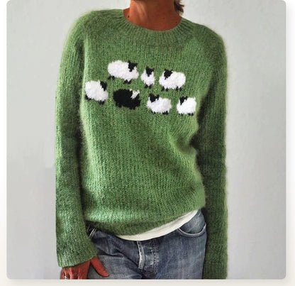 Thea – Damenpullover Im Retro-stil