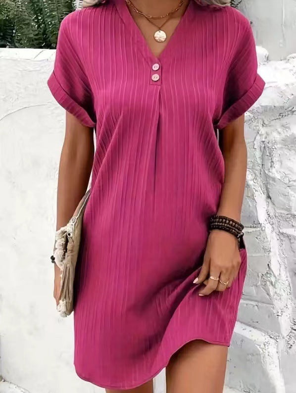 Antea - Elegantes Kleid Mit Kurzen Armeln Für Den Frühling/sommer