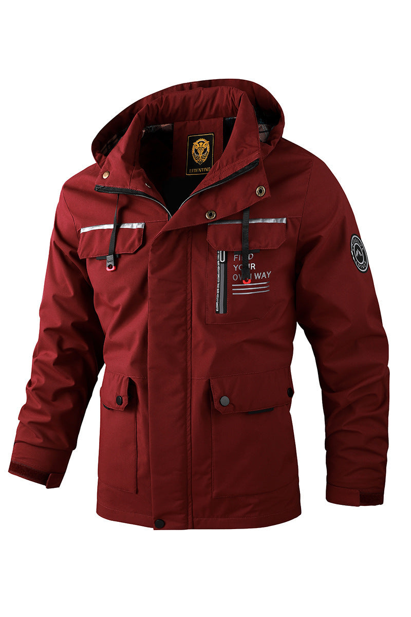 Winterparka Mit Fleecefutter | Winddichte Jacke Mit Kapuze