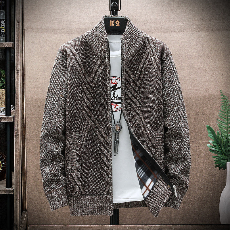 Anjo - Stripezip Weste | Trendiger Gestreifter Winter-cardigan