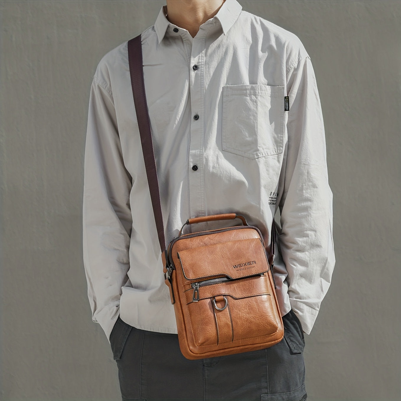 Erik - Luxuriöse Leder Damen Schultertasche