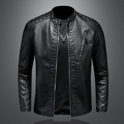 Calvin - Premium Herren Biker Lederjacke