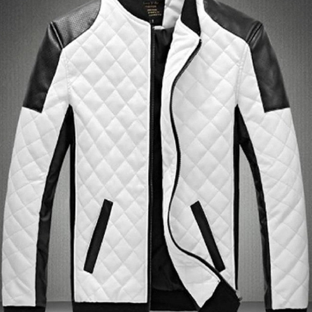 Adrianne - Gepolsterte Motorradjacke Aus Kunstleder