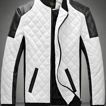 Adrianne - Gepolsterte Motorradjacke Aus Kunstleder