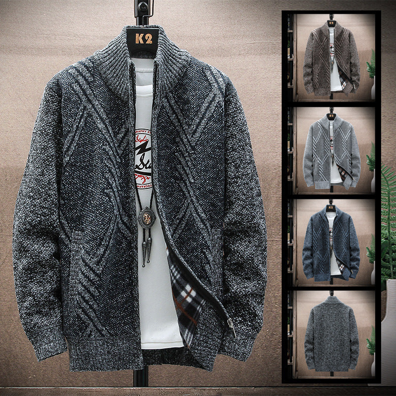 Anjo - Stripezip Weste | Trendiger Gestreifter Winter-cardigan