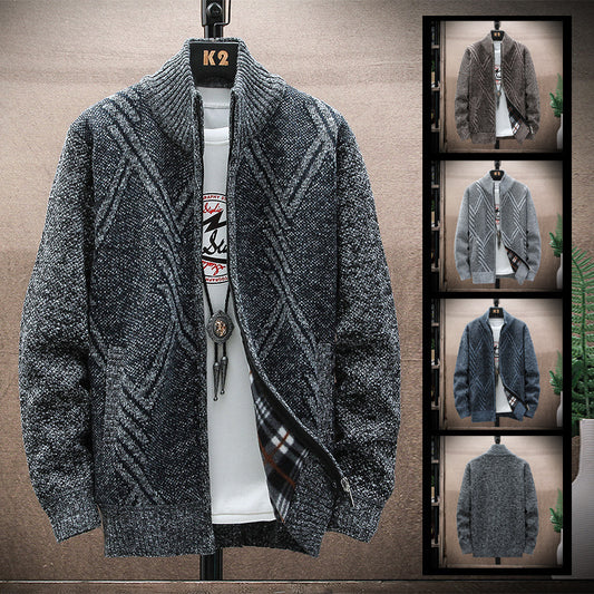 Anjo - Stripezip Weste | Trendiger Gestreifter Winter-cardigan