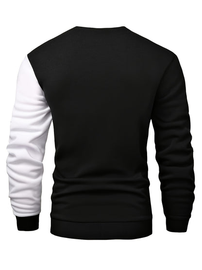 Augustus – Farbblock-pullover Mit Rundhalsausschnitt Für Herren