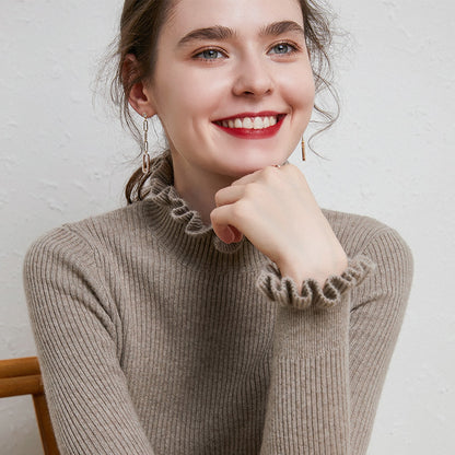 Anastasia - Modischer Pullover Mit Spitzenkragen