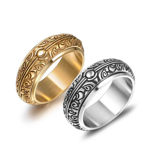 Adelinde - Silberring mit astronomischen Motiven