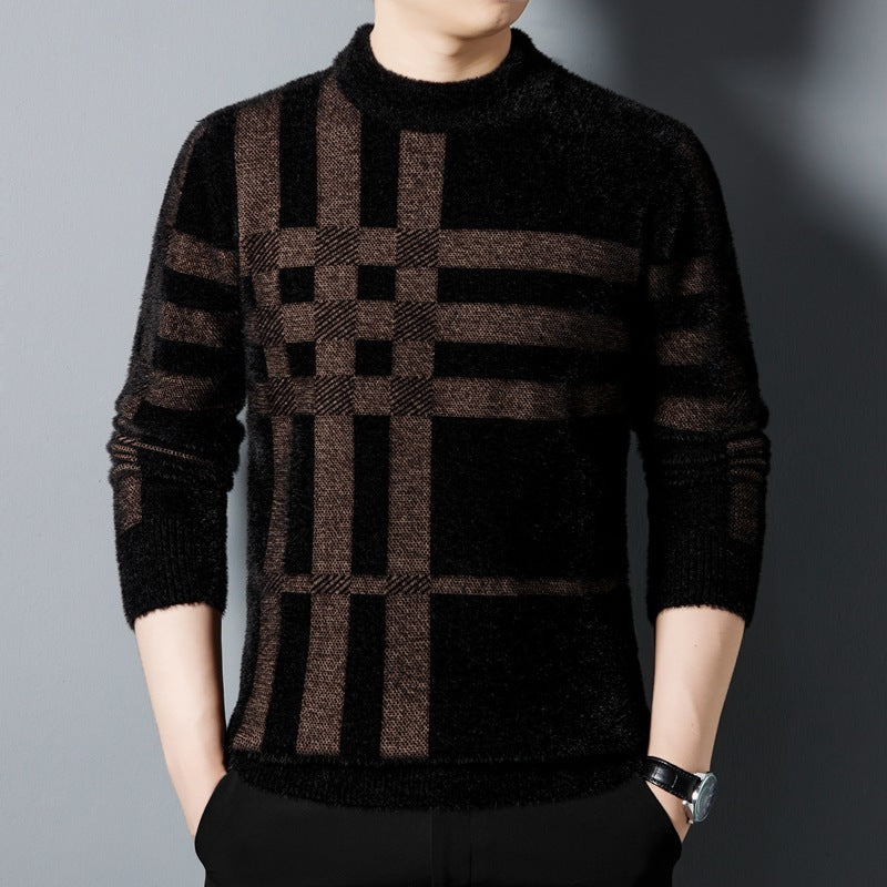 Agusztav – Bequemer Und Dehnbarer Gestrickter Herrenpullover