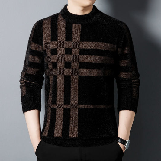 Agusztav – Bequemer Und Dehnbarer Gestrickter Herrenpullover