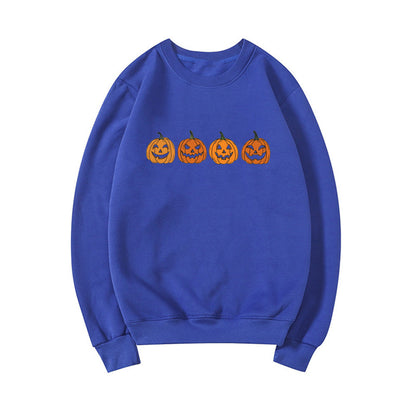 Afra – Halloween-pullover Mit Rundhalsausschnitt Und Kürbismotiv Für Damen