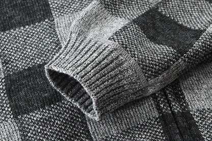 Benjamin – Karierter Fleece-kapuzenpullover Mit Reißverschluss Für Herren