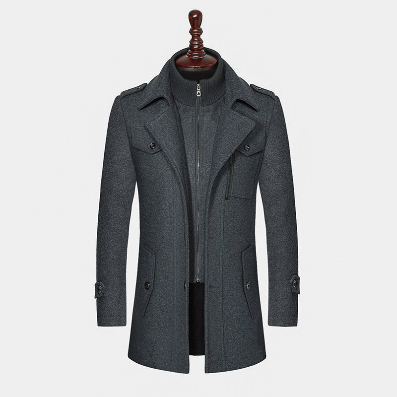 Vincent | Trenchcoat Mit Offenem Kragen