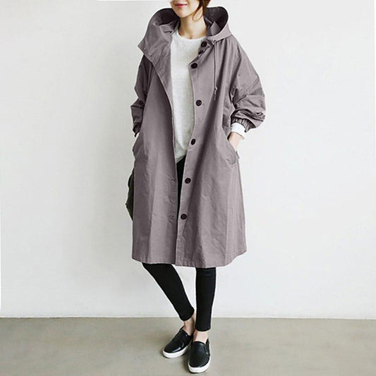 Blesyn – Lange Windjacke Mit Kapuze