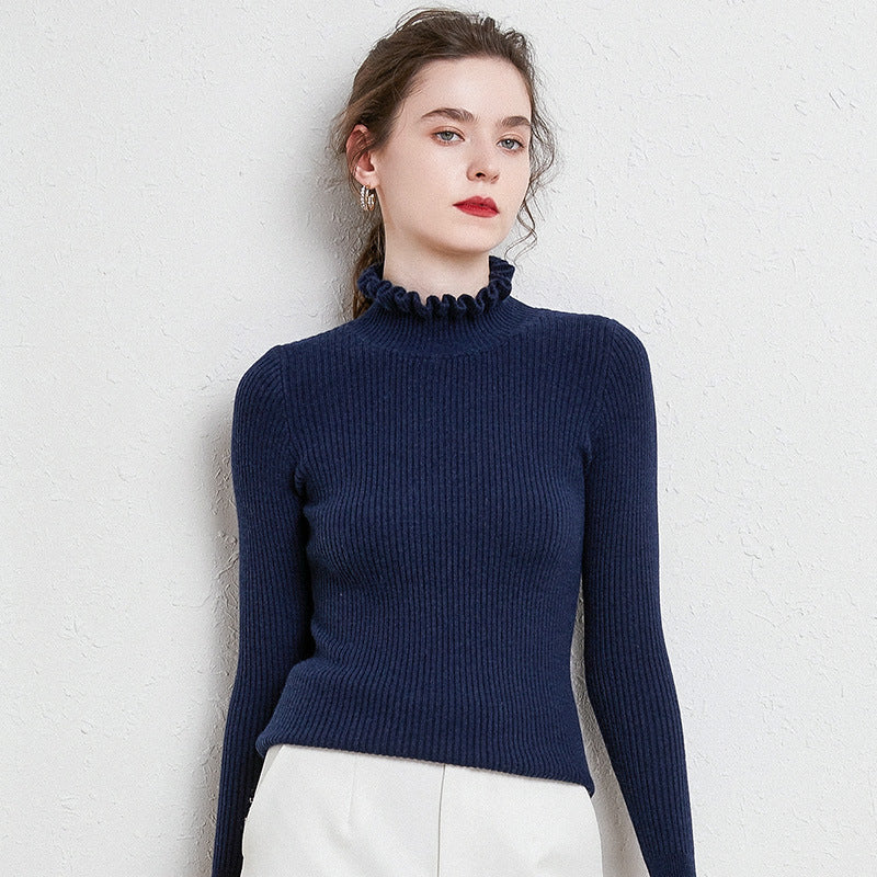 Anastasia - Modischer Pullover Mit Spitzenkragen