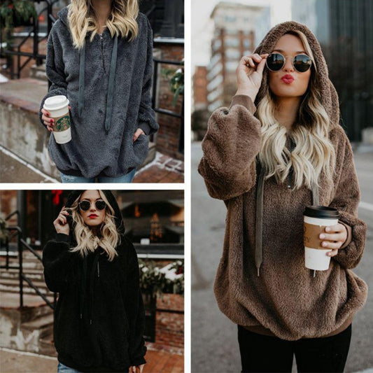 Susi - Flauschiges Damen-fleece-sweatshirt Mit Kapuze
