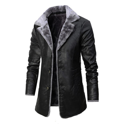 Brandon - Herren Winter Ledermantel