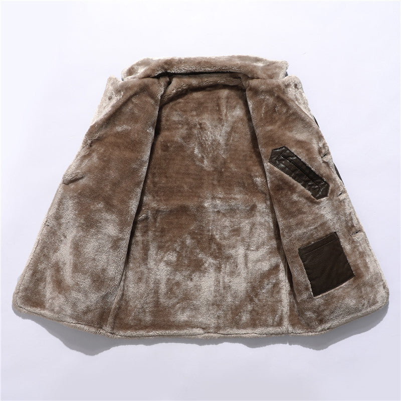 Brandon - Herren Winter Ledermantel