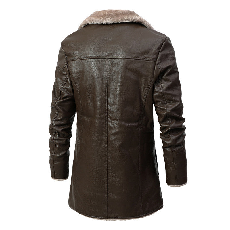 Brandon - Herren Winter Ledermantel
