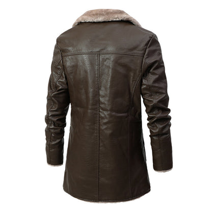 Brandon - Herren Winter Ledermantel
