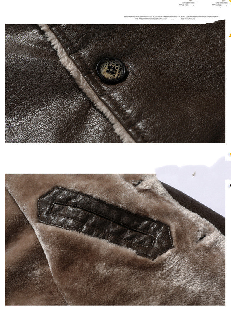Brandon - Herren Winter Ledermantel