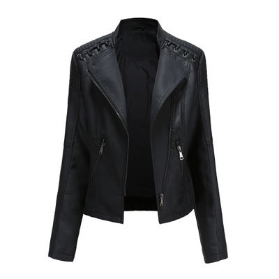Arline - Pu-lederjacke Mit Reibverschluss