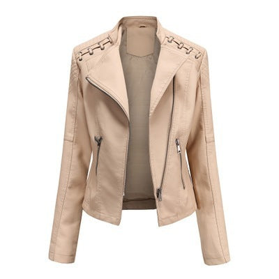 Arline - Pu-lederjacke Mit Reibverschluss