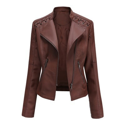 Arline - Pu-lederjacke Mit Reibverschluss