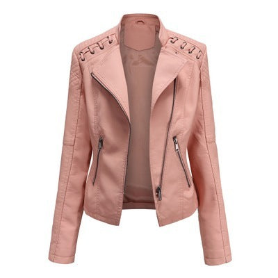 Arline - Pu-lederjacke Mit Reibverschluss