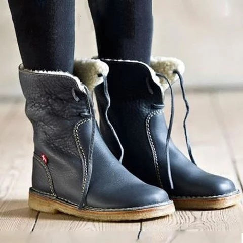 Sophia - Luxuriöse Halbhohe Gefütterte Damenstiefel