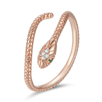 Mona  - Silberner Platin-Reptilienring