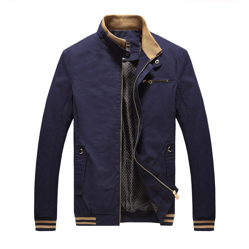 Balder - Baumwoll-herrenjacke Mit Stehkragen