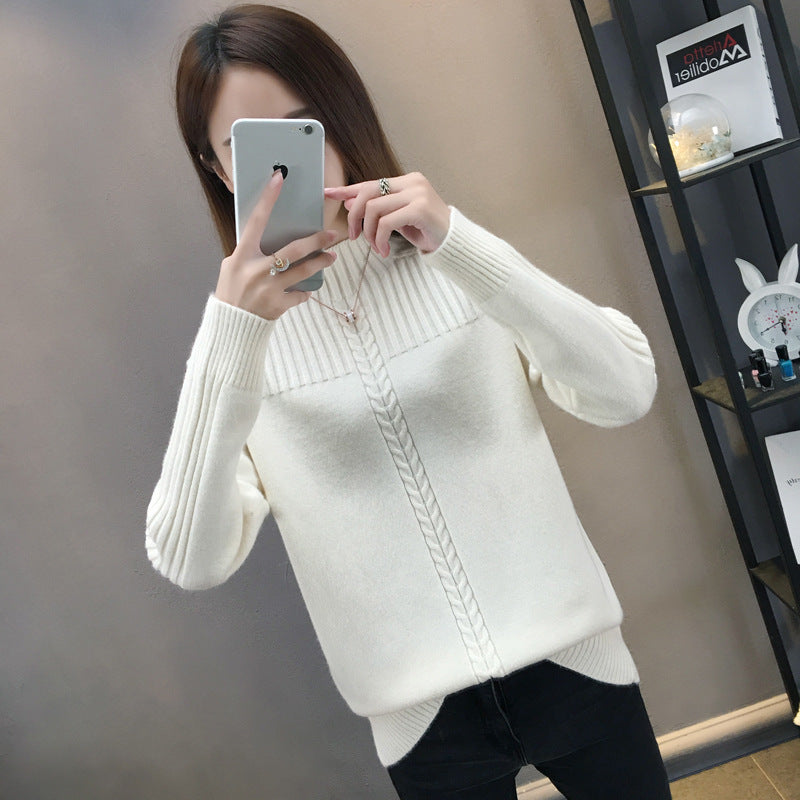 Anna - Rollkragenpullover Mit Strickmuster