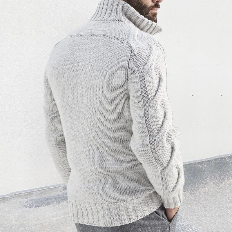 Steven - Weste | Strickjacke Mit Hohem Kragen Und Reißverschluss