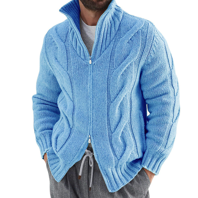 Steven - Weste | Strickjacke Mit Hohem Kragen Und Reißverschluss