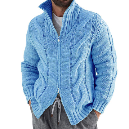 Steven - Weste | Strickjacke Mit Hohem Kragen Und Reißverschluss
