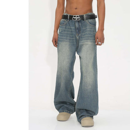 Weldon - Gewaschene Retro Weite Jeans