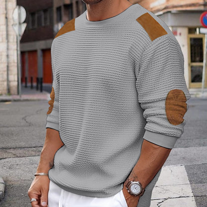Adriel Herren-waffelrippen-strickpullover
