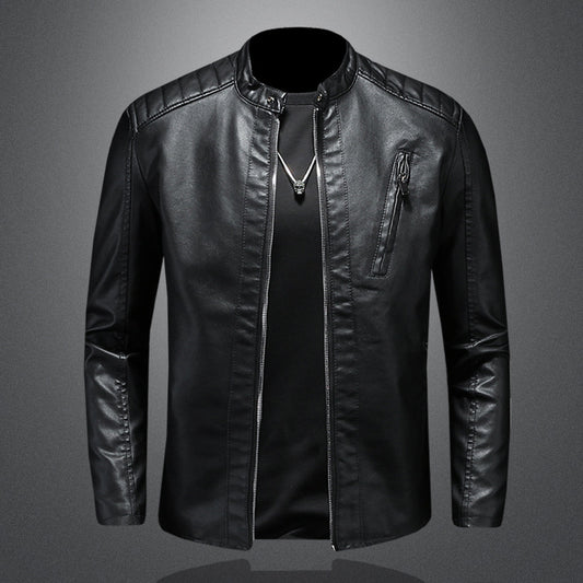 Calvin - Premium Herren Biker Lederjacke