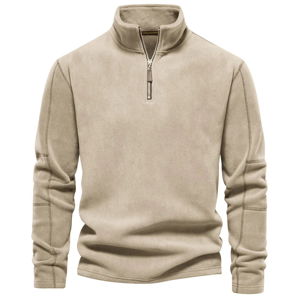 Warren - Cordpullover Mit Halbem Reißverschluss