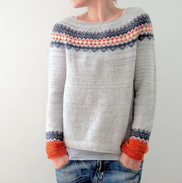 Thea – Damenpullover Im Retro-stil