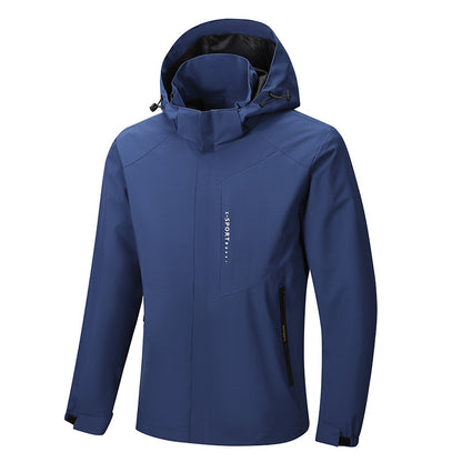 Wasser- Und Winddichte Outdoor-jacke Mit Kapuze - Ecoshield