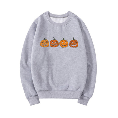 Afra – Halloween-pullover Mit Rundhalsausschnitt Und Kürbismotiv Für Damen