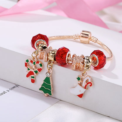 Hedda -  Weihnacht Zuckerstangen Charme-Armband