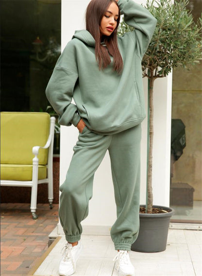 Alessia - Verdickter Langärmeliger Pullover Und Hose 2er-set