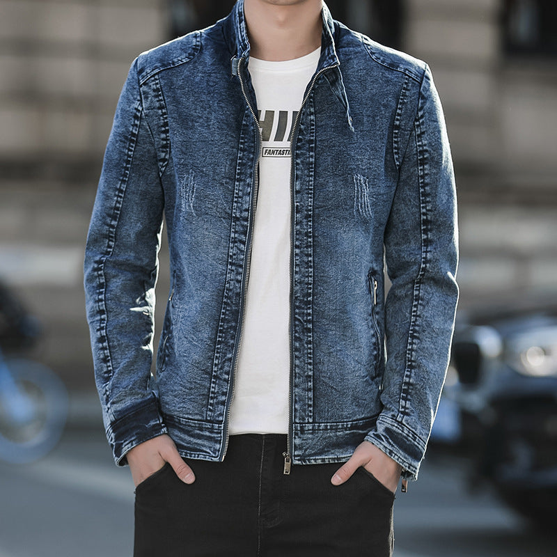 Tyrone - Lässige Baumwoll-jeansjacke Für Herren